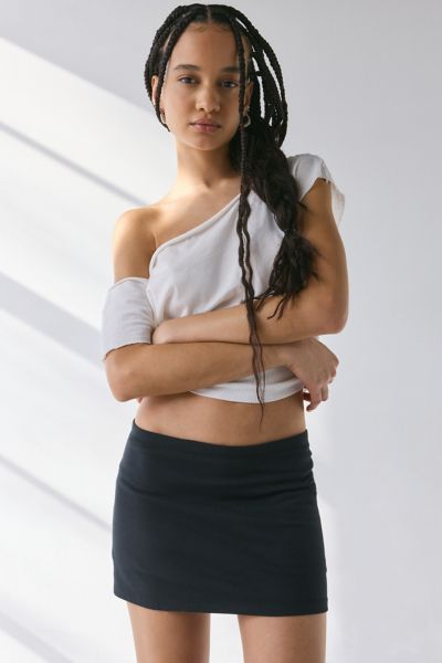 Out From Under Bec Super Low Rise Micro Skort In Black, Women's At Urban Outfitters In Black