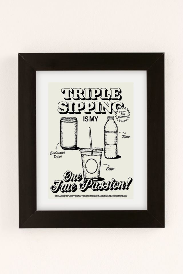 Mlgrs Design Triple Sipping Art Print #1