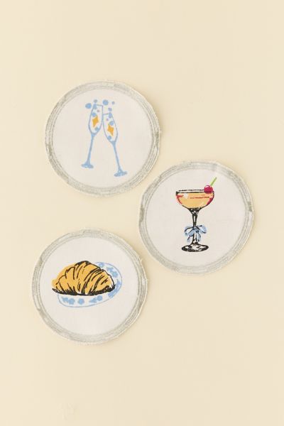 Finley Frames Fabric Coaster - Set Of 3