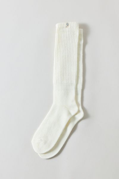 Ugg Tyla Slouchy Crew Ii Sock In Nimbus, Women's At Urban Outfitters In Neutral