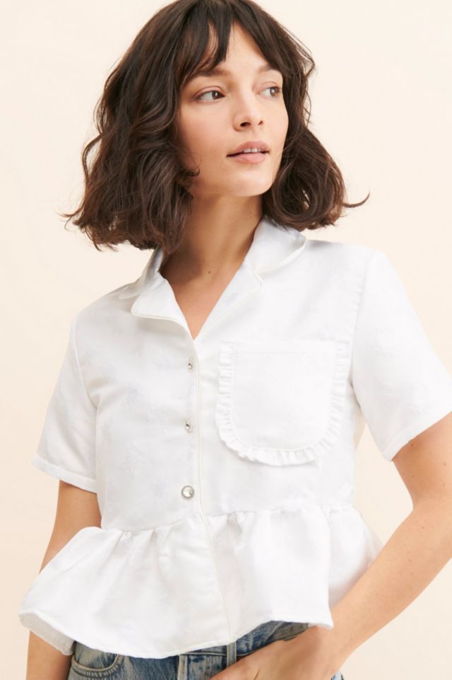 Sister Jane Fleur Pajama Buttondown Top #2