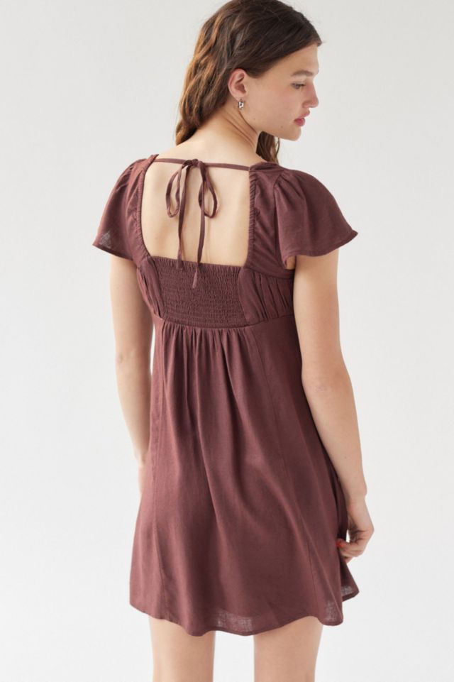 Blake Linen Mini Dress #1
