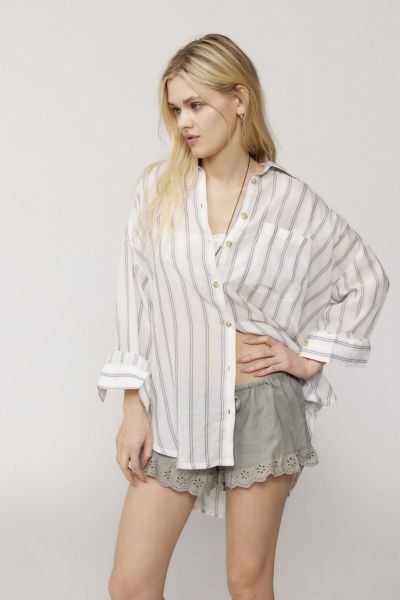 BDG Ryanne Oversized Button-Down Shirt