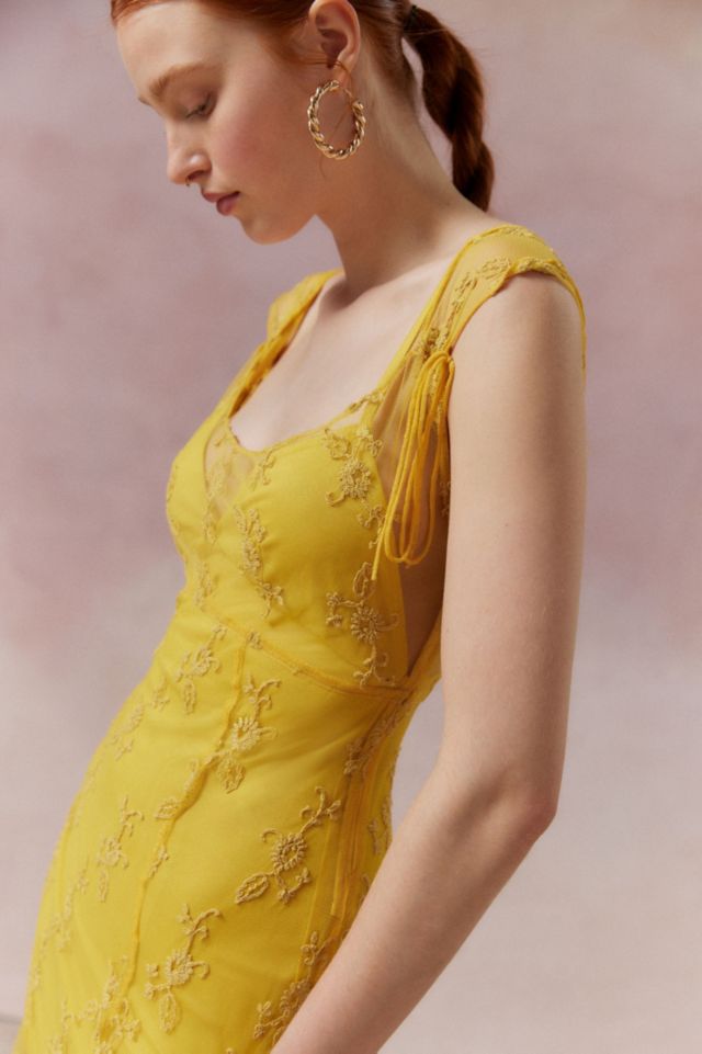 Micah Embroidered Floral Midi Dress #2