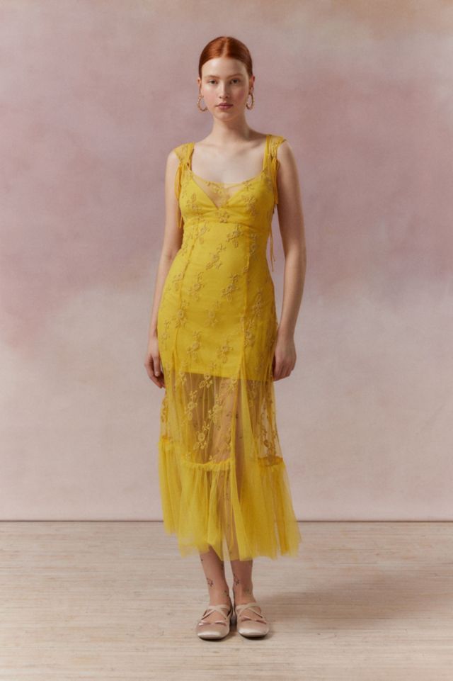 Micah Embroidered Floral Midi Dress #3
