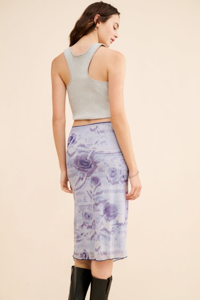 Isla Mesh Midi Skirt #1