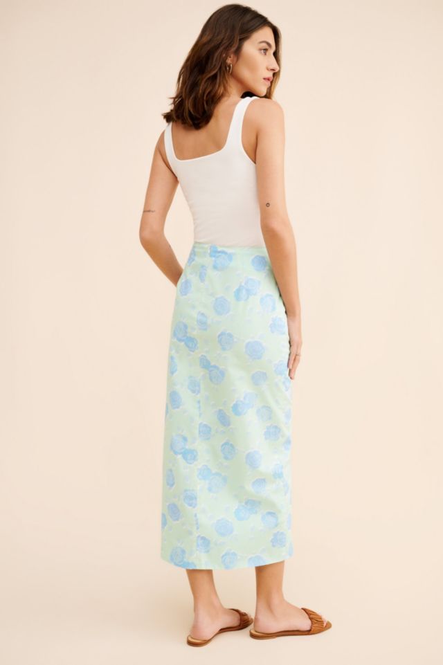 Glamorous Floral Slip Midi Skirt #1
