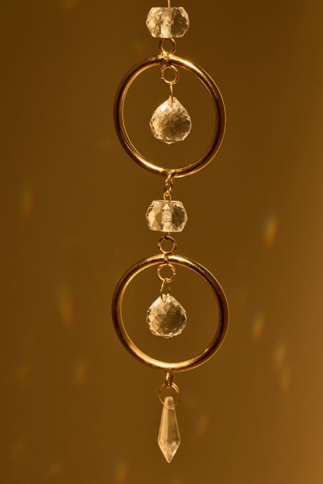 Round Crystal Prism Dangle Wall Hanging