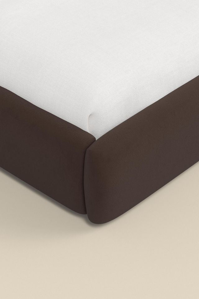 Daphne Upholstered Velvet Platform Bed #1