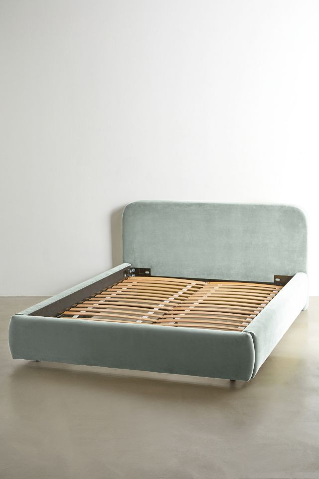 Daphne Upholstered Velvet Platform Bed #1