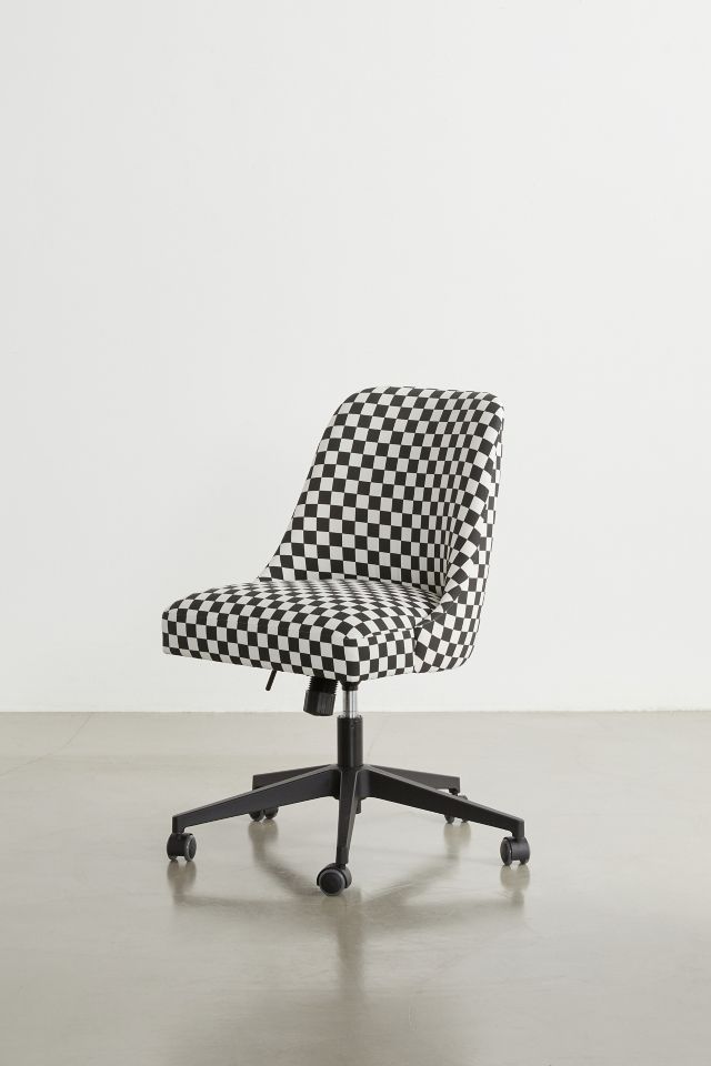 Lanney Checkered Adjustable Swivel Desk Chair #2