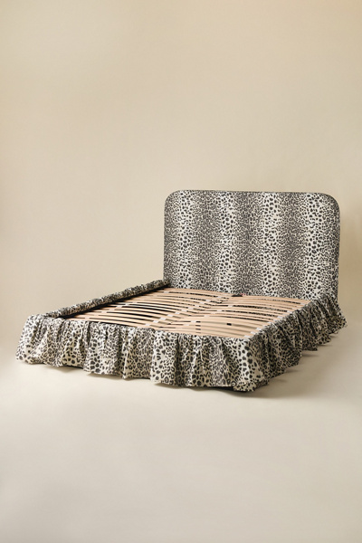 Mina Ruffle Upholstered Platform Bed