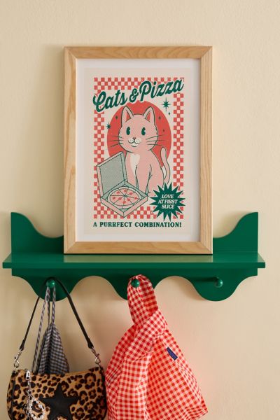Impression d'art Chats et Pizza de Thiago Corrêa