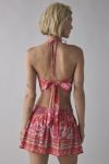 BDG Marcy Halter Tie-Back Crop Top & Mini Skirt Set