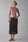 BDG Marcy Halter Tie-Back Crop Top & Mini Skirt Set