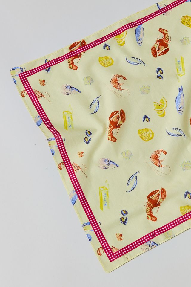 Bandana en Coton Imprimé Vie Marine #1