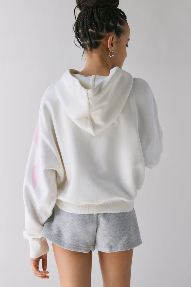 LoveShackFancy Brunella Bow Graphic Cotton Hoodie Sweatshirt #3