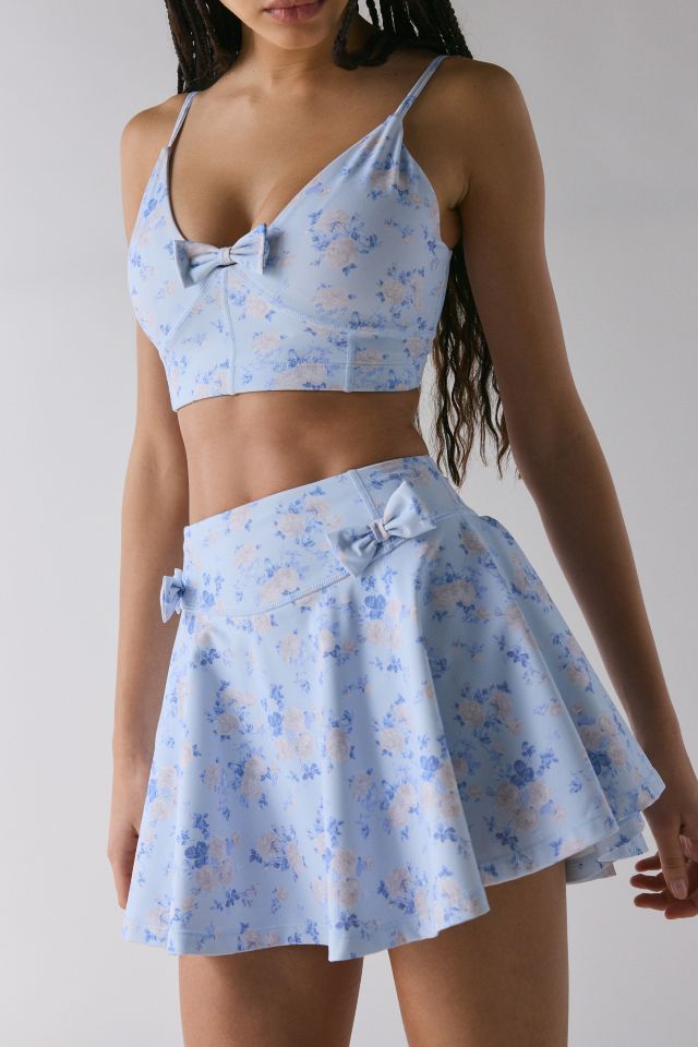 LoveShackFancy Corene Bow Floral Active Skort #1