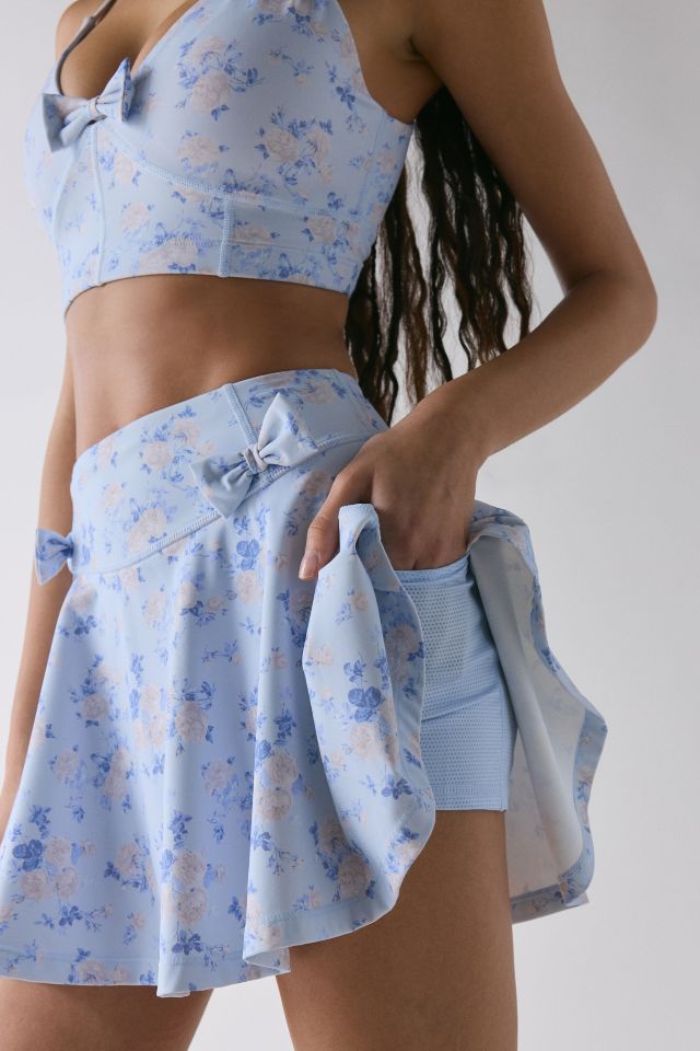 LoveShackFancy Corene Bow Floral Active Skort #3