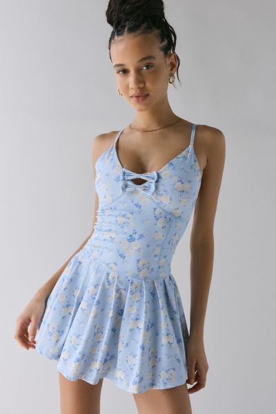 LoveShackFancy Hubert Bow Floral Active Dress