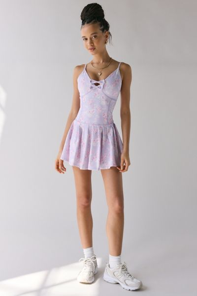 LoveShackFancy Hubert Bow Floral Active Dress