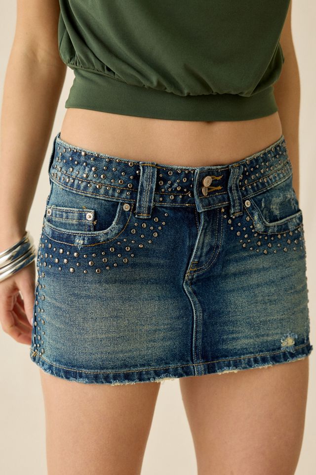 BDG Game Day Low-Rise Denim Micro Mini Skirt #3
