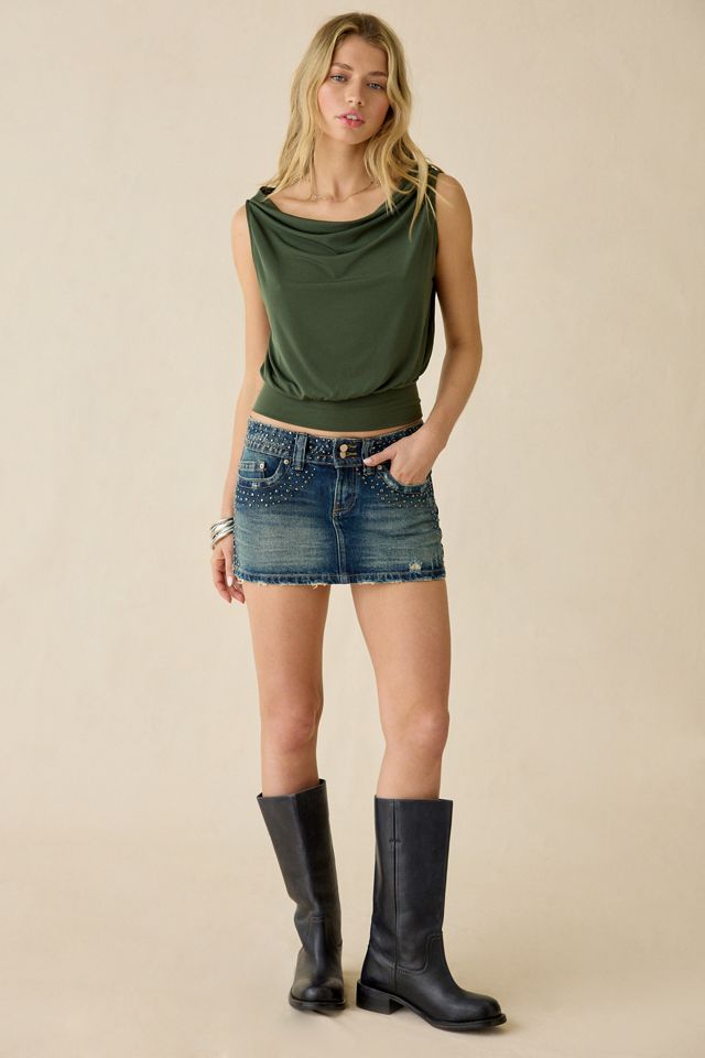 BDG Game Day Low-Rise Denim Micro Mini Skirt #4