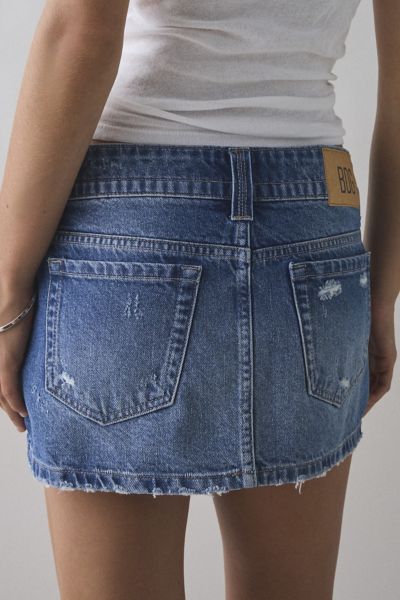 BDG Game Day Low-Rise Denim Micro Mini Skirt