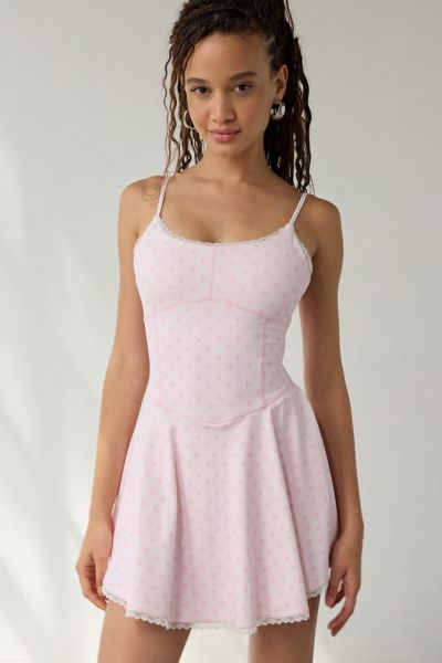 LoveShackFancy Lunella Printed Active Mini Dress