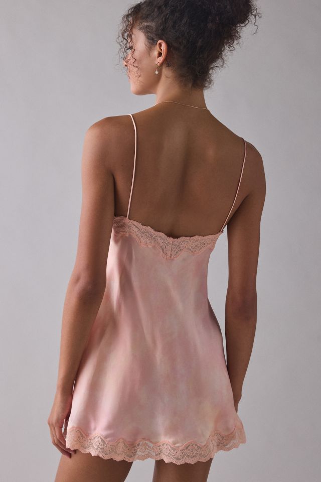 LoveShackFancy Nivola Lace Trim Slip Mini Dress #3